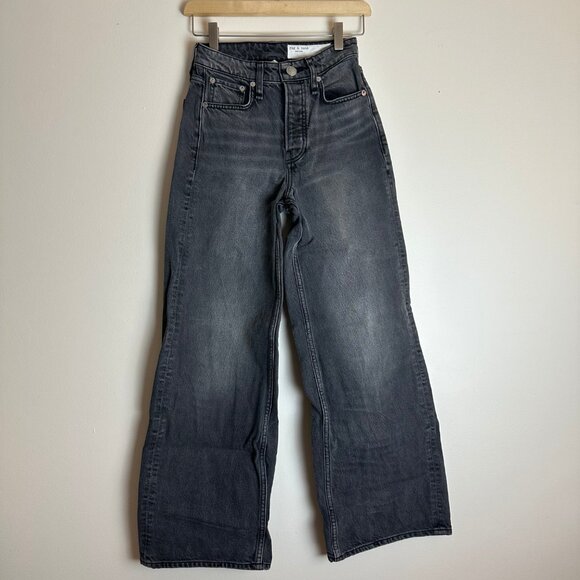 rag & bone Maya High-Rise Wide-Leg Jeans - Picture 3 of 11